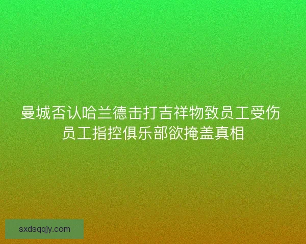 曼城否认哈兰德击打吉祥物致员工受伤 员工指控俱乐部欲掩盖真相